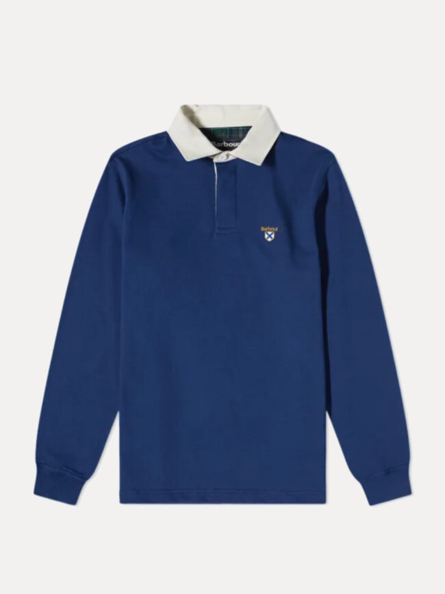 barbour crest rugby polo